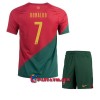 Virallinen Fanipaita + Shortsit Portugali Cristiano Ronaldo 7 Kotipelipaita MM-Kisat 2022 - Lasten